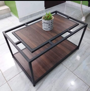 Mesa ratona hierro y madera